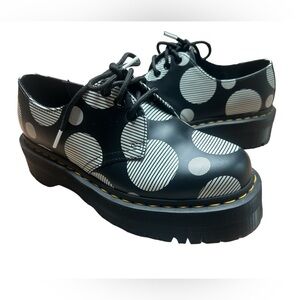 Doc MARTIN Polka Dot Platform Oxfords